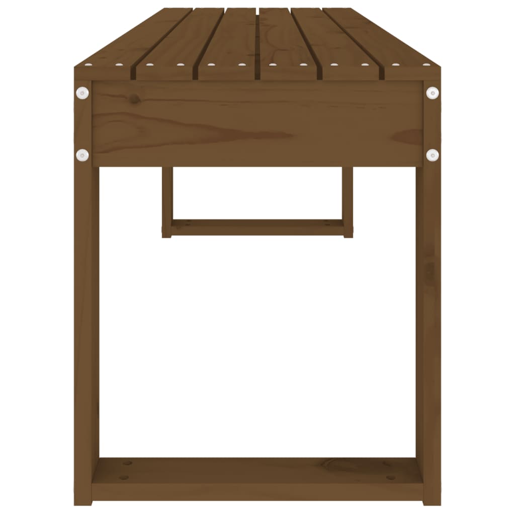 Panca da Giardino Miele 110x38x45 cm Legno Massello di Pino