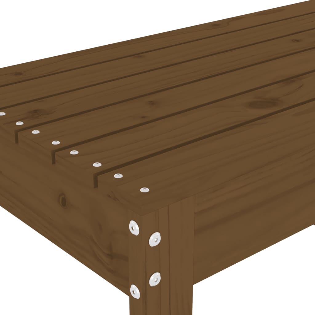 Panca da Giardino Miele 110x38x45 cm Legno Massello di Pino