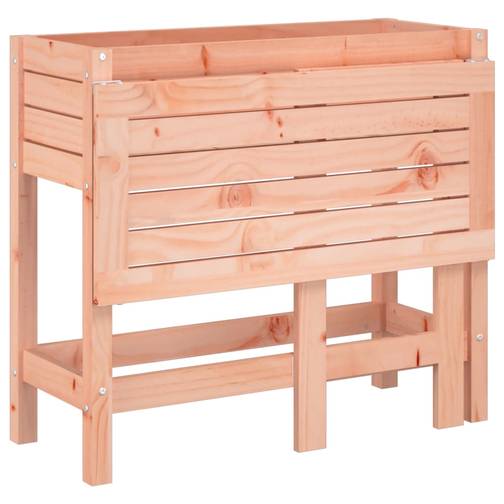 Fioriera Giardino con Piano Pieghevole Legno Massello Douglas