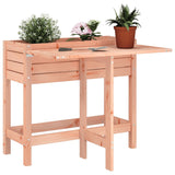 Fioriera Giardino con Piano Pieghevole Legno Massello Douglas