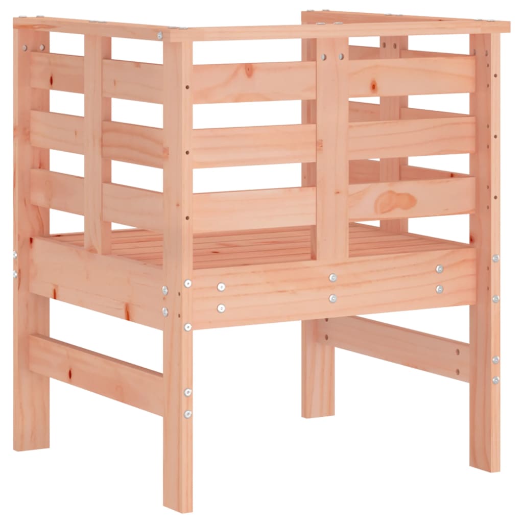 Sedie da Giardino 2pz 61,5x53x71 cm Legno Massello di Douglas