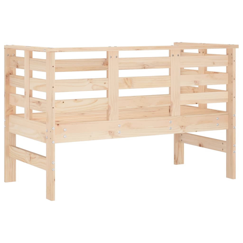 Panca da Giardino 111,5x53x71 cm in Legno Massello di Pino