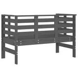 Panca da Giardino Grigia 111,5x53x71 cm Legno Massello di Pino