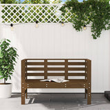 Panca da Giardino Miele 111,5x53x71 cm Legno Massello di Pino