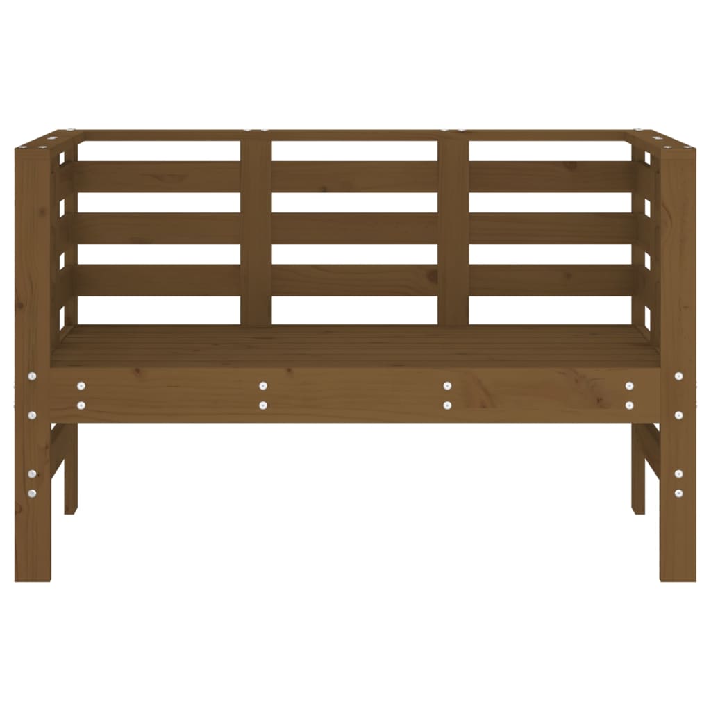 Panca da Giardino Miele 111,5x53x71 cm Legno Massello di Pino