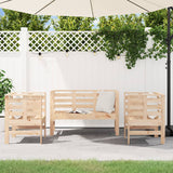 Set Salotto da Giardino 3 pz in Legno Massello di Pino