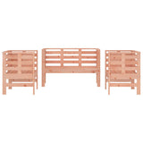 Set Salotto da Giardino 3 pz in Legno Massello di Douglas