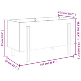 Fioriera Rialzata Giardino 101x50x57 cm Legno Massello Douglas