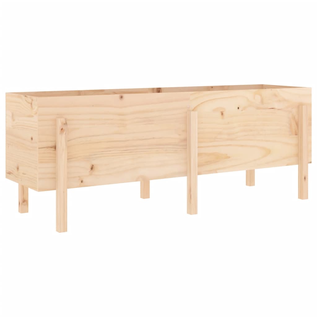 Fioriera Rialzata da Giardino 160x50x57 cm Legno Massello Pino