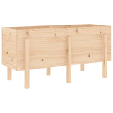 Fioriera Rialzata da Giardino 121x50x57 cm Legno Massello Pino