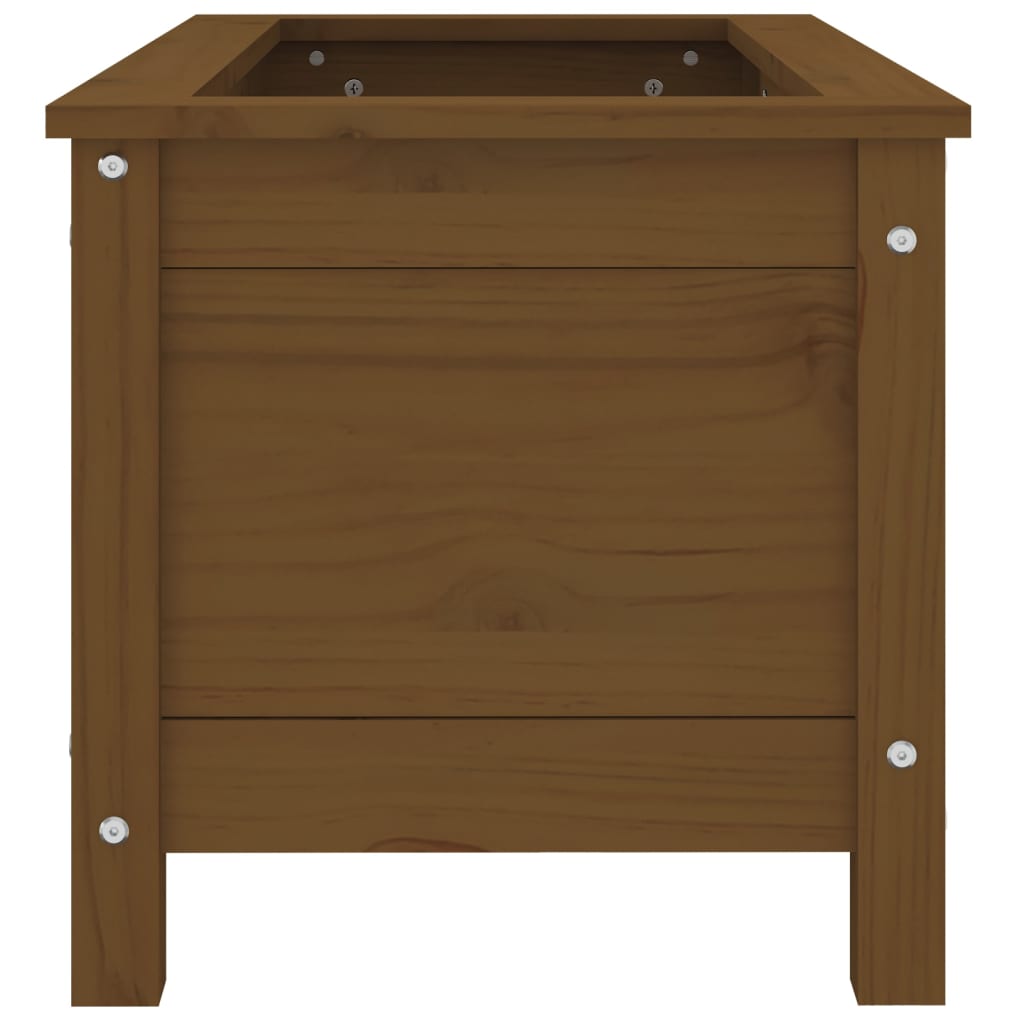 Fioriera da Giardino Miele 82,5x40x39 cm Legno Massello di Pino