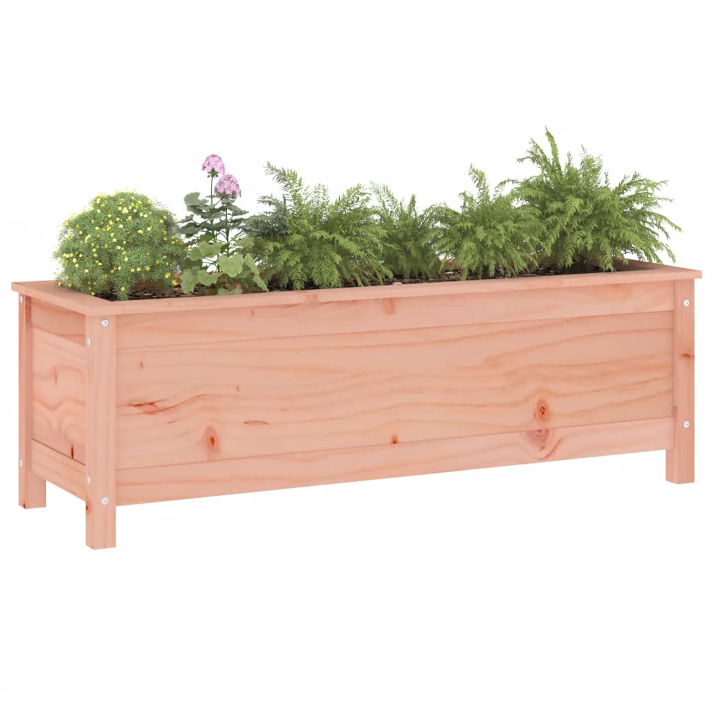 Fioriera Rialzata Giardino 119,5x40x39cm Legno Massello Douglas