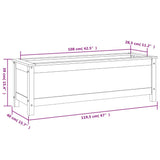 Fioriera Rialzata Giardino 119,5x40x39cm Legno Massello Douglas