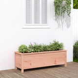 Fioriera Rialzata Giardino 119,5x40x39cm Legno Massello Douglas