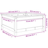 Fioriera da Giardino 82,5x82,5x39 cm in Legno Massello di Pino