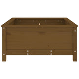 Fioriera da Giardino Miele 82,5x82,5x39 cm Legno Massello Pino