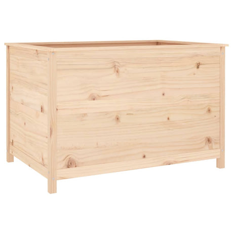 Fioriera Rialzata Giardino 119,5x82,5x78cm Legno Massello Pino