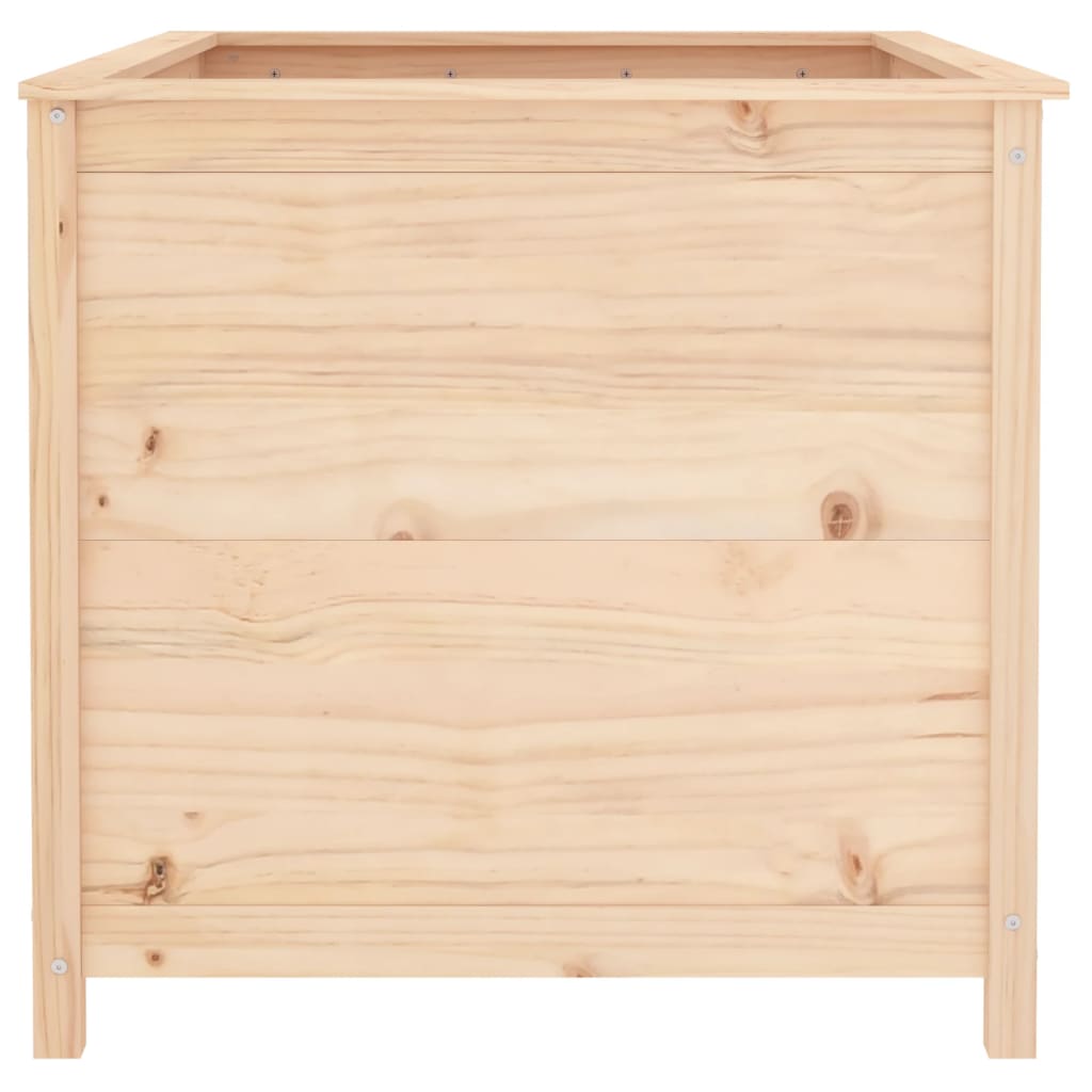 Fioriera Rialzata Giardino 119,5x82,5x78cm Legno Massello Pino