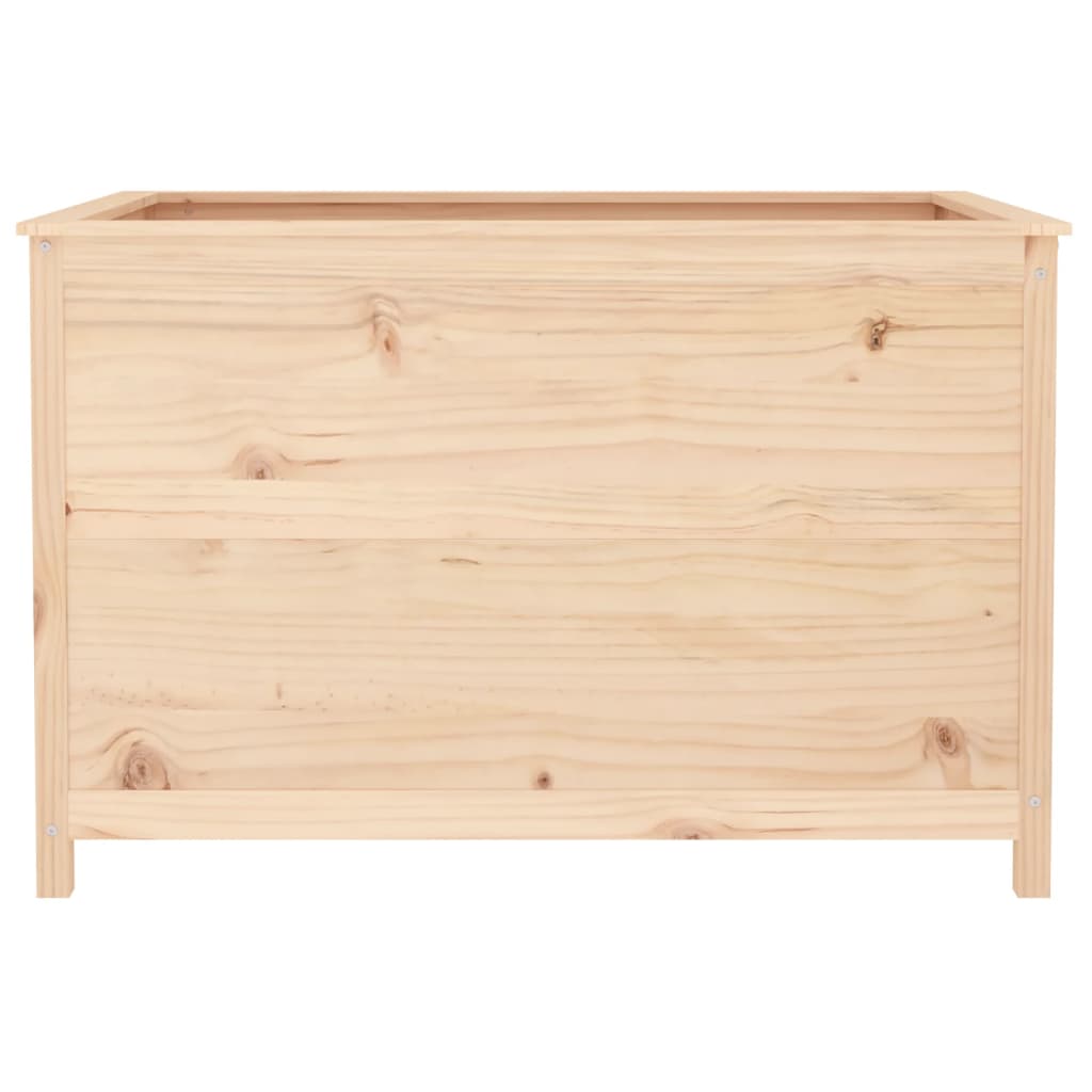 Fioriera Rialzata Giardino 119,5x82,5x78cm Legno Massello Pino