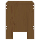 Sgabelli da Bar 2 pz Miele 40x36x45 cm Legno Massello di Pino