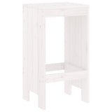 Sgabelli da Bar 2 pz Bianchi 40x36x75 cm Legno Massello di Pino