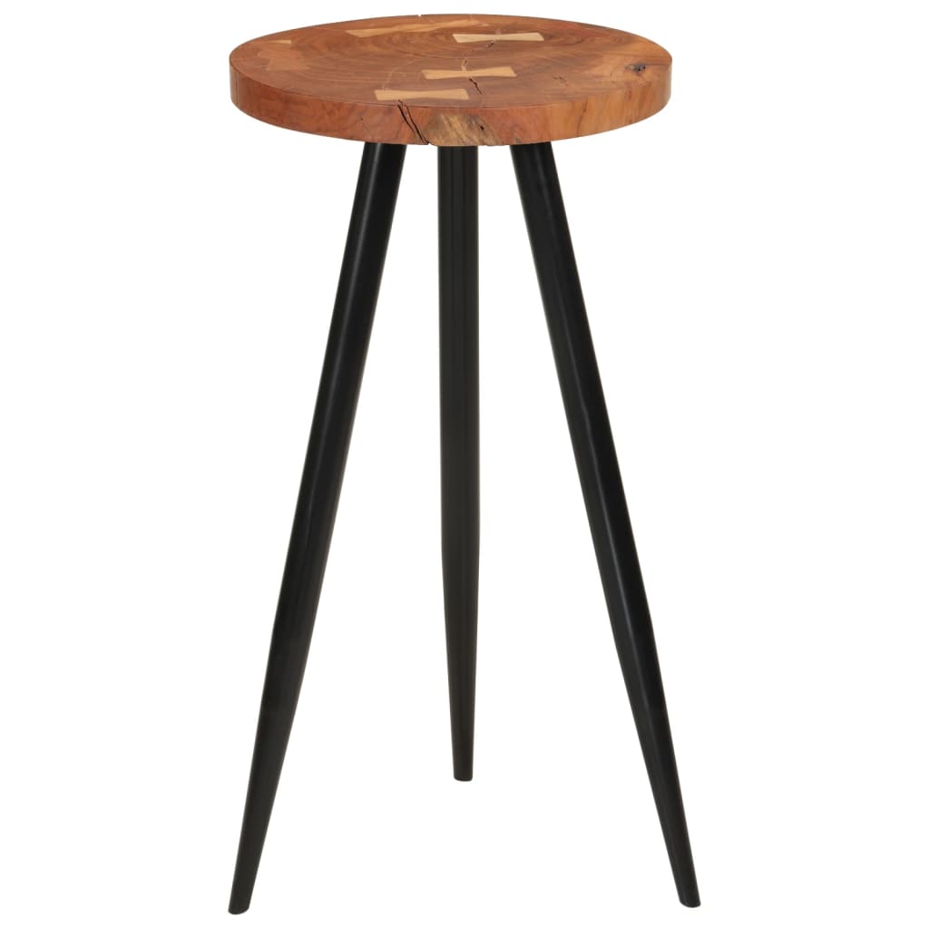 Tavolo da Bar in Legno Ø53x105 cm Legno Massello di Acacia
