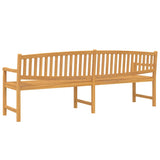 Panca da Giardino 228x59,5x90 cm in Legno Massello di Teak