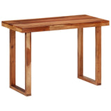 Tavolo da Pranzo 110x50x76 cm Legno Massello di Acacia