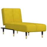 Chaise Longue in Velluto Giallo