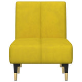 Chaise Longue in Velluto Giallo