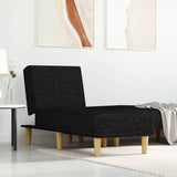 Chaise Longue in Tessuto Nero