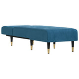 Chaise Longue in Velluto Blu