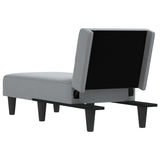 Chaise Longue in Tessuto Grigio Chiaro