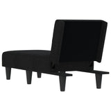 Chaise Longue in Tessuto Nero