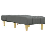 Chaise Longue in Tessuto Grigio Scuro