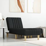 Chaise Longue in Tessuto Nero