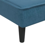 Chaise Longue in Velluto Blu