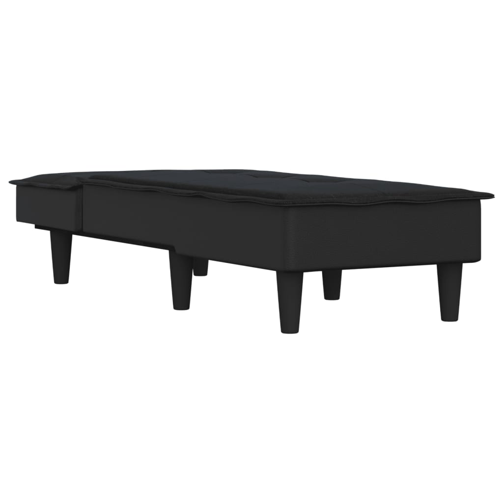 Chaise Longue in Tessuto Nero