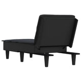 Chaise Longue in Tessuto Nero