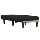 Chaise Longue in Tessuto Nero