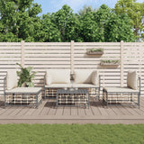 Set Divani da Giardino 5 pz con Cuscini Antracite in Polyrattan