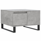 Tavolino Salotto Grigio Cemento 55x55x36,5 cm Legno Multistrato