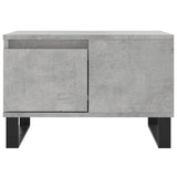 Tavolino Salotto Grigio Cemento 55x55x36,5 cm Legno Multistrato