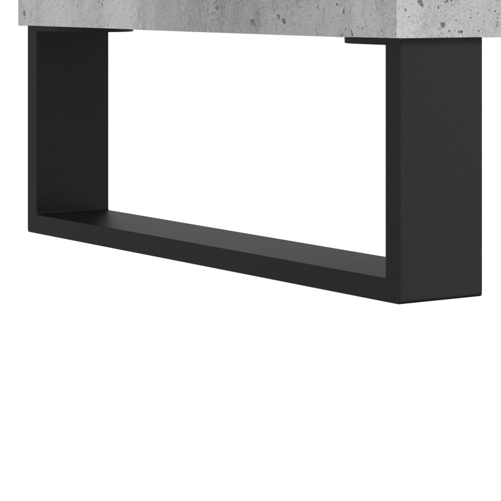 Tavolino Salotto Grigio Cemento 55x55x36,5 cm Legno Multistrato