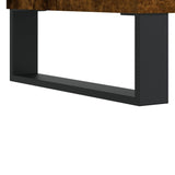 Tavolino da Salotto Rovere Fumo 55x55x36,5 cm Legno Multistrato