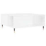 Tavolino da Salotto Bianco 80x80x36,5 cm in Legno Multistrato