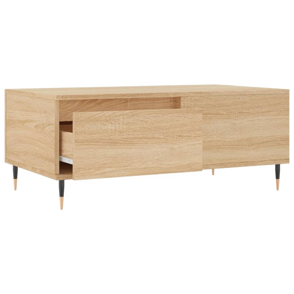 Tavolino Salotto Rovere Sonoma 90x50x36,5 cm Legno Multistrato