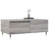 Tavolino Salotto Grigio Sonoma 90x50x36,5 cm Legno Multistrato