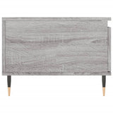 Tavolino Salotto Grigio Sonoma 90x50x36,5 cm Legno Multistrato