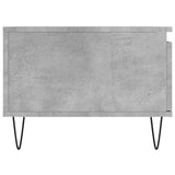 Tavolino Salotto Grigio Cemento 90x50x36,5 cm Legno Multistrato